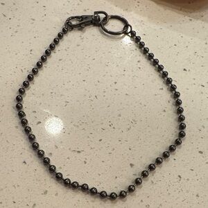 Gunmetal black ball chain
